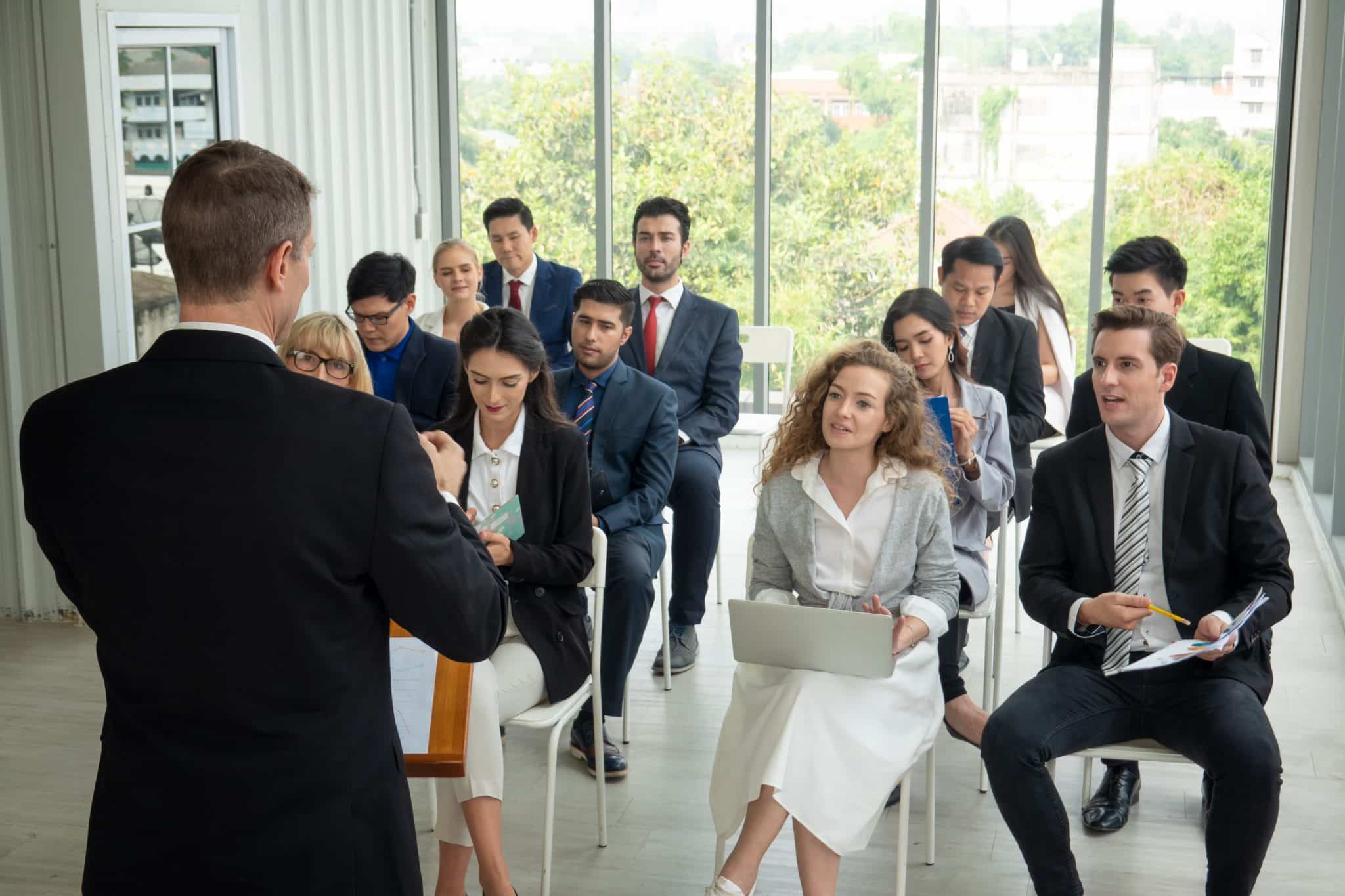 Speaker at Business Conference and Presentation.